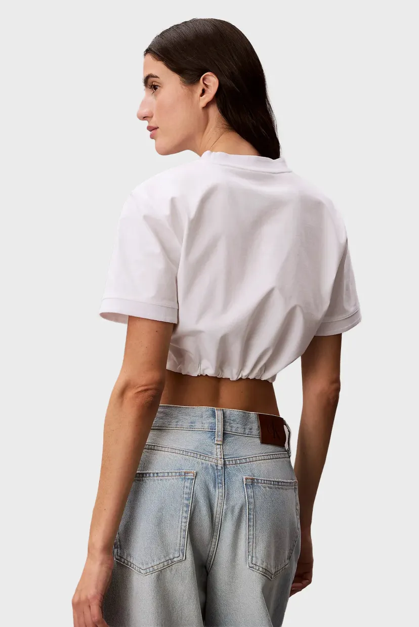 Futbolka/SS COOLING JRSY TIE WAIST CROP T 4