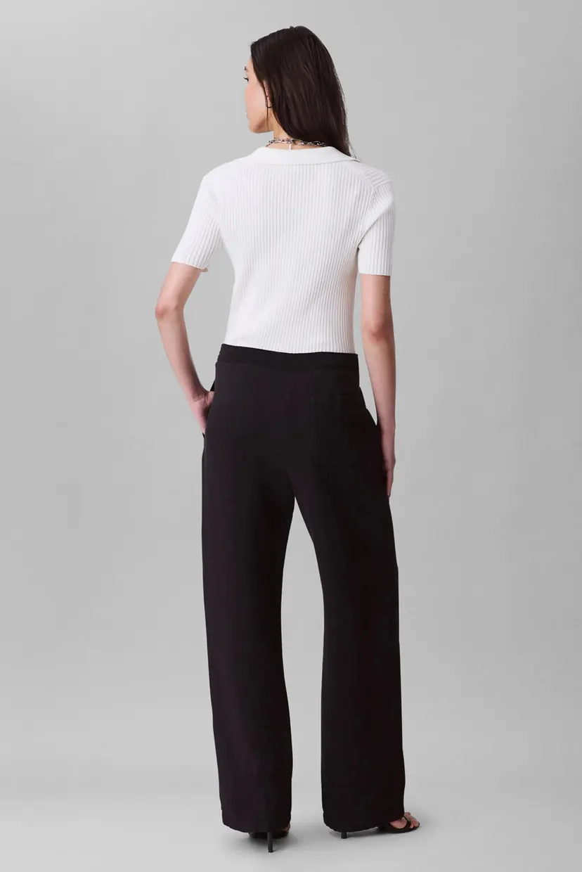 Ishton DOUBLE GAUZE PANT W  SMOCKED WAI 3