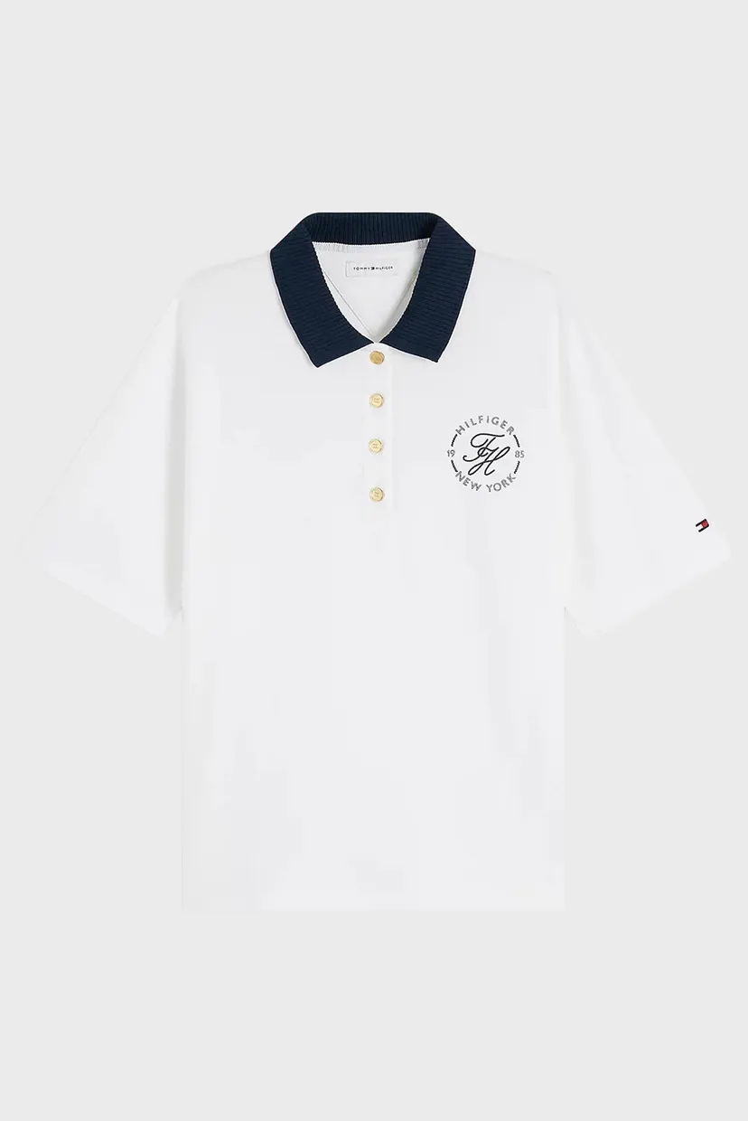 Поло TH BRETON COLLAR SS POLO 5