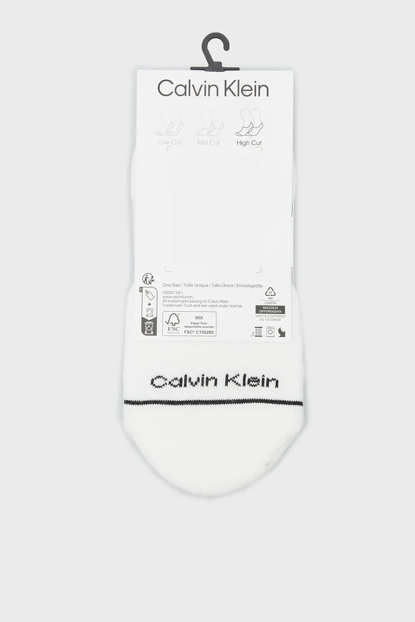 Kalta paypoq CK WOMEN FOOTIE HIGH CUT 3P ATHLEISURE 3