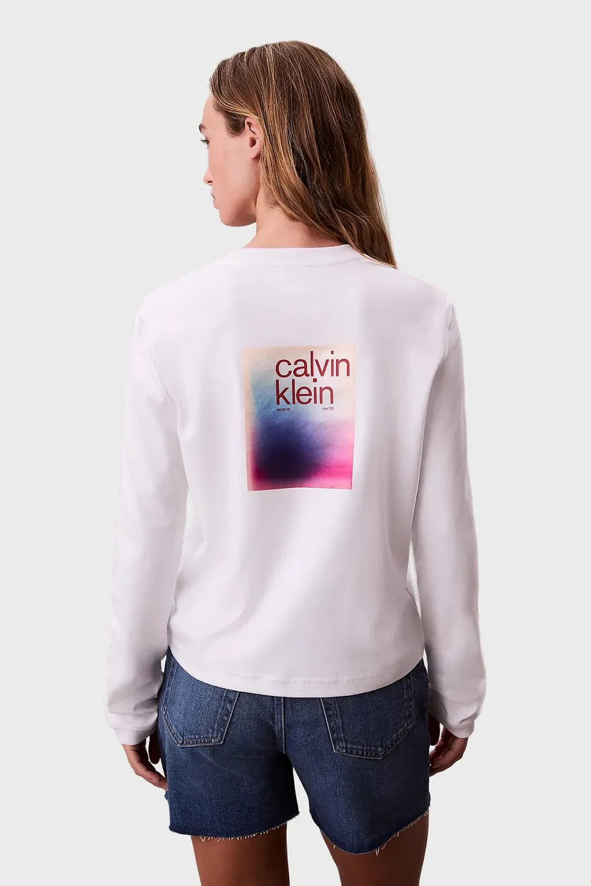 Uzun yengli futbolka LS SATIN OMBRE GRAPHIC TEE 3