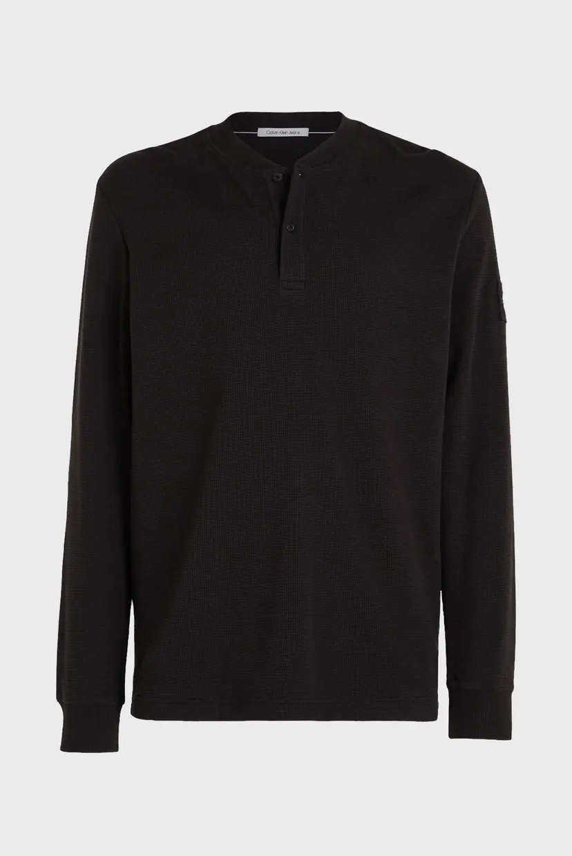 Uzun yengli futbolka BADGE WAFFLE LS HENLEY 5