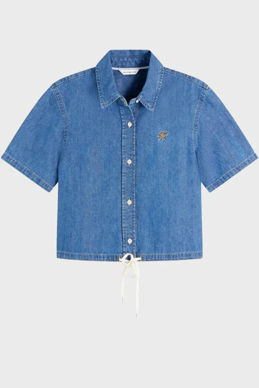 Yengi kalta ko'ylak BOXY TIE SHIRT MIA SS 6