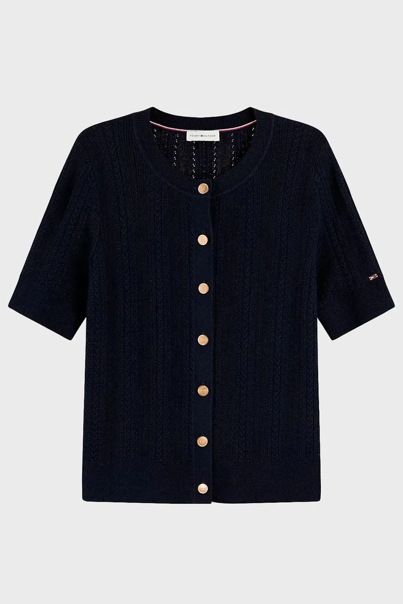 Свитер SUMMER CABLE C NK CARDI S S 5