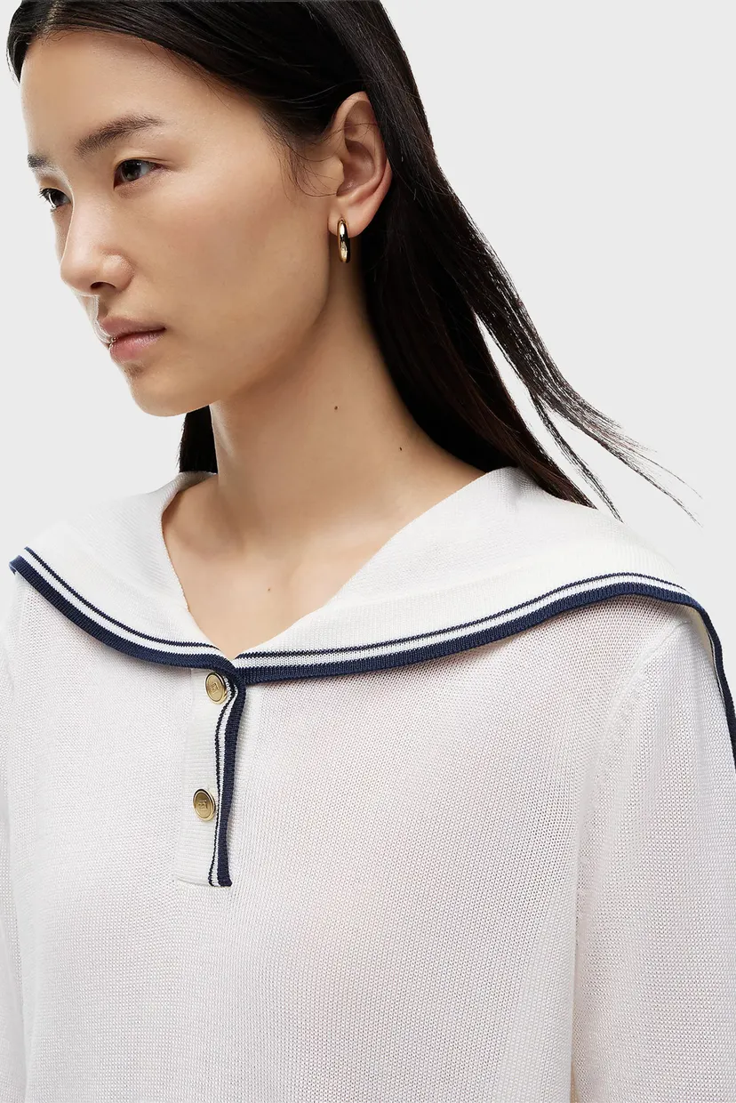 Sviter LYOCELL SILK SAILOR SWEATER 4