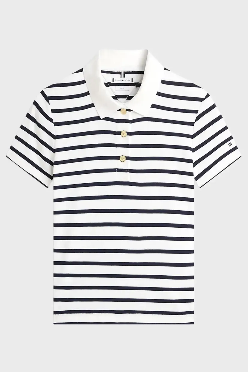 Polo/GOLD BUTTON SLIM SS POLO 5
