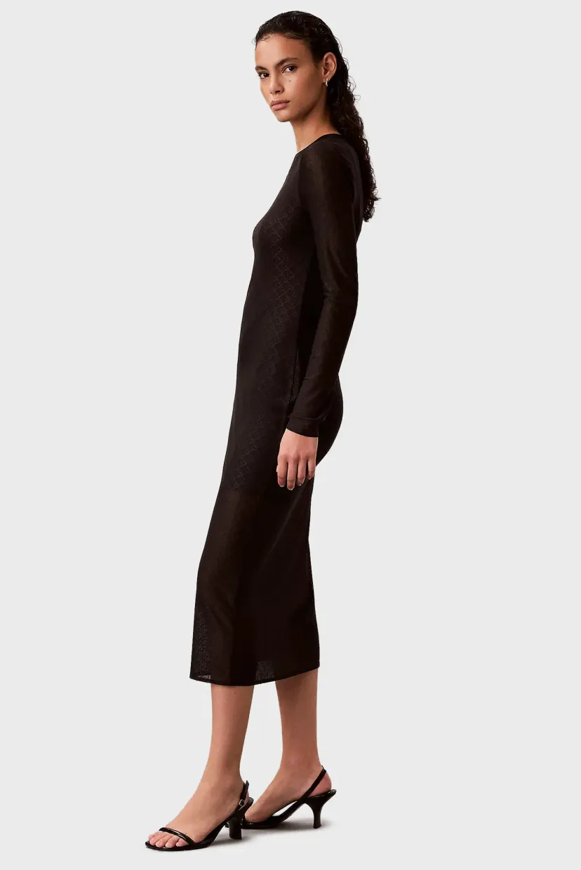 Koʻylak/LS AOP LACE MAXI DRESS 3