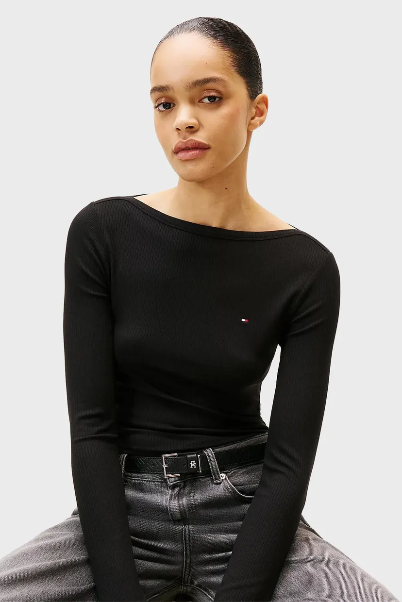 Uzun yengli futbolka SLIM 5X2 RIB BOAT-NK LS 4