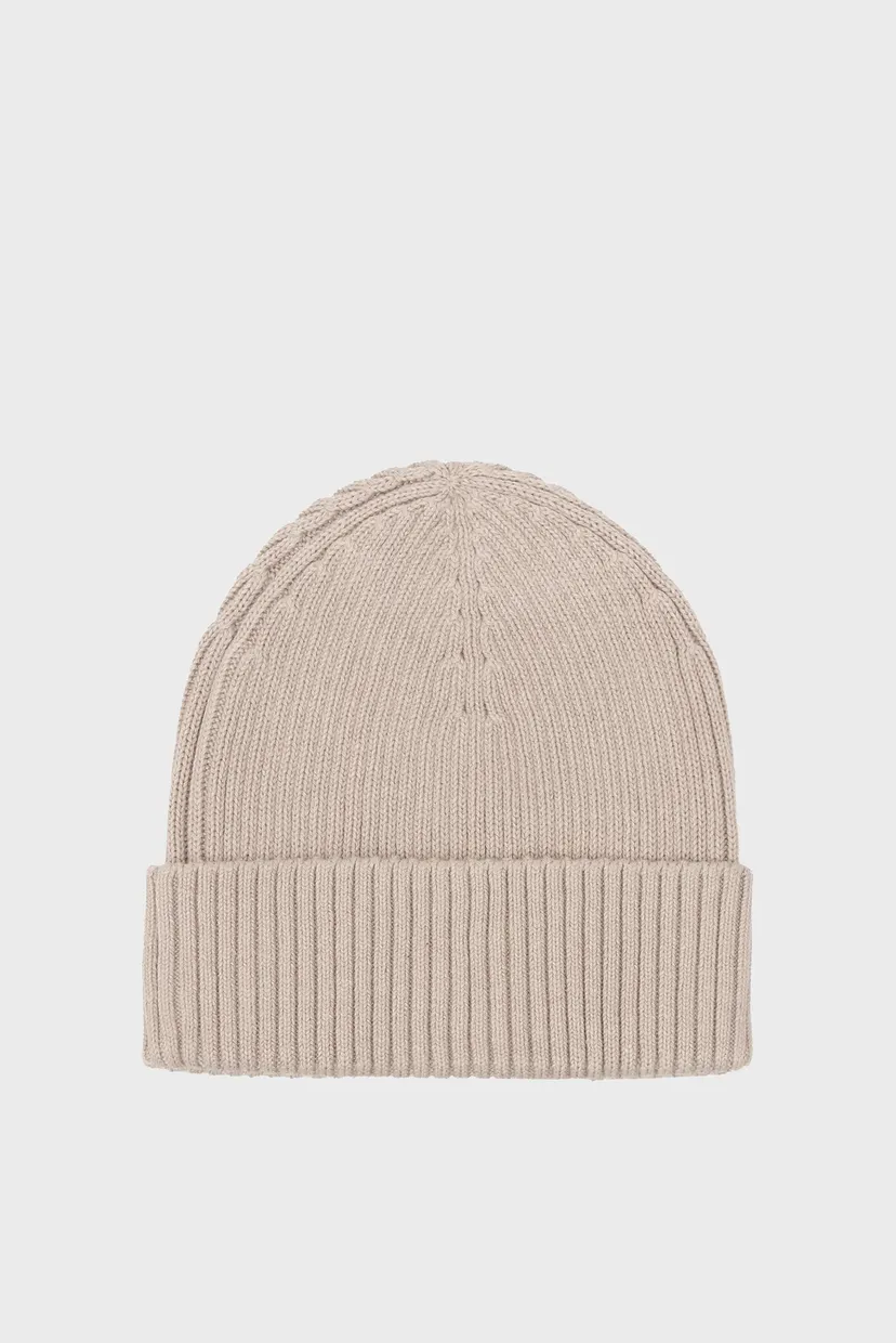 Шапка PATCH CHUNKY RIB COTTON BEANIE 3