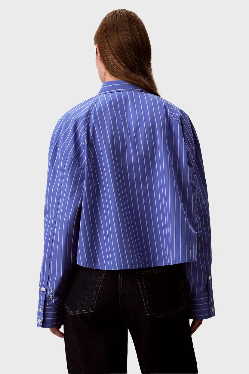 Ko'ylak YD STRIPE BOXY CROPPED SHIRT 3