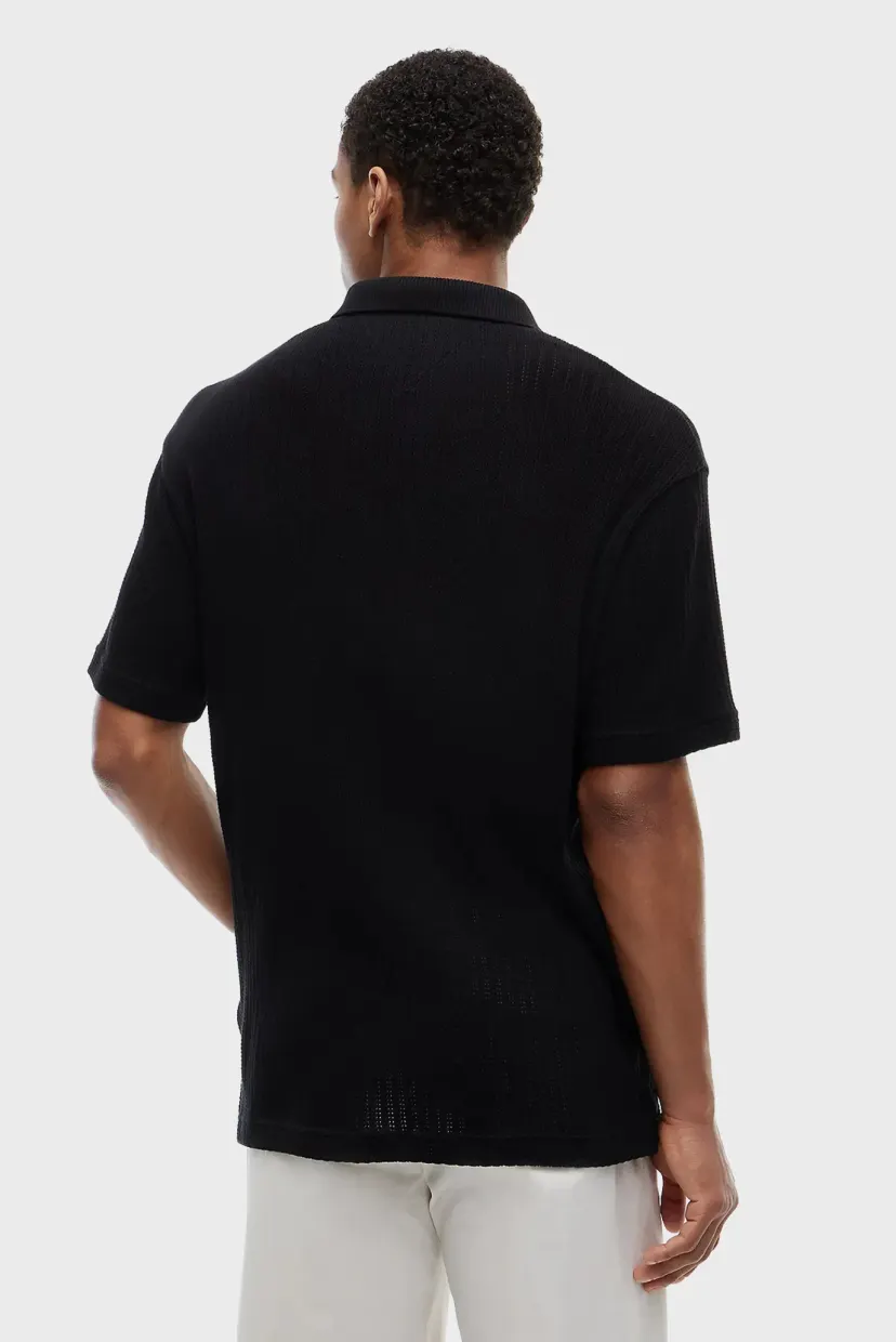 Поло/OPEN KNIT RELAXED FIT POLO 3