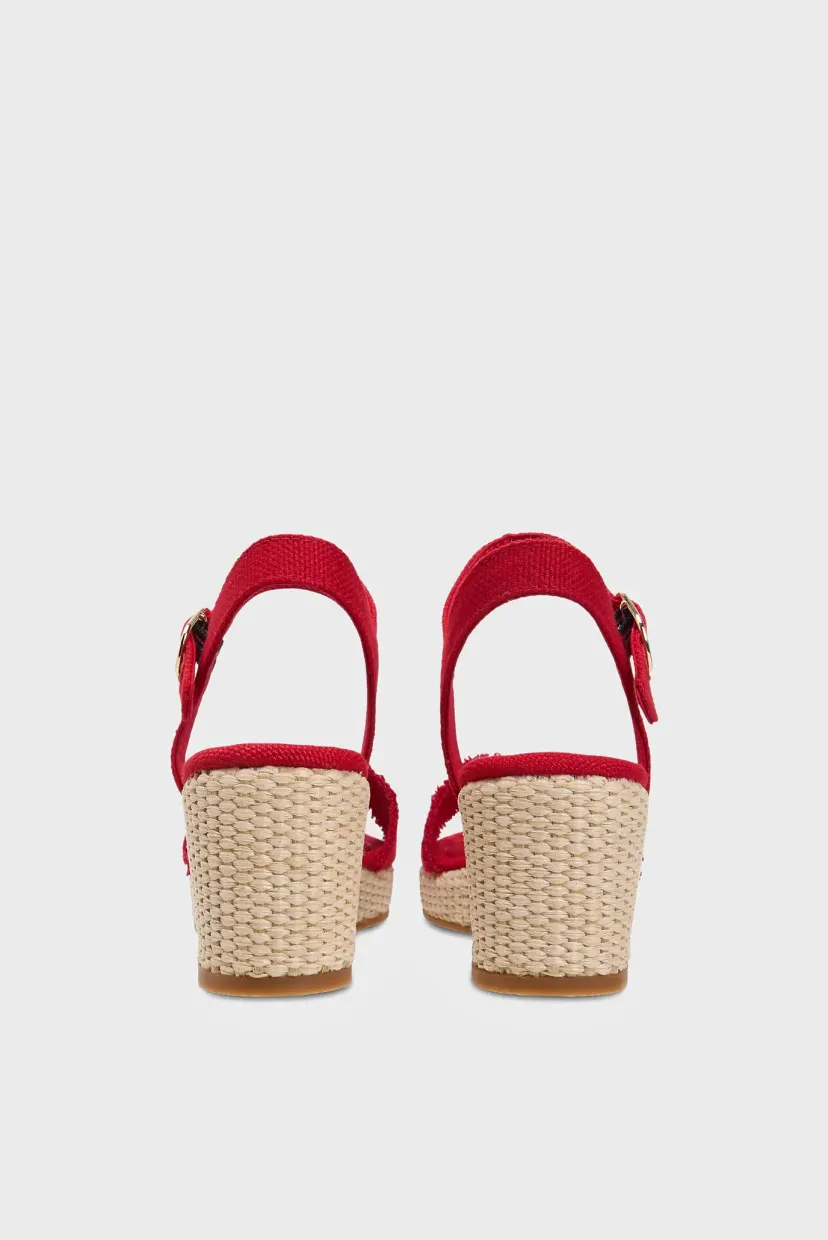 Босоножки/MID WOVEN WEDGE ESPAD FRINGE 6