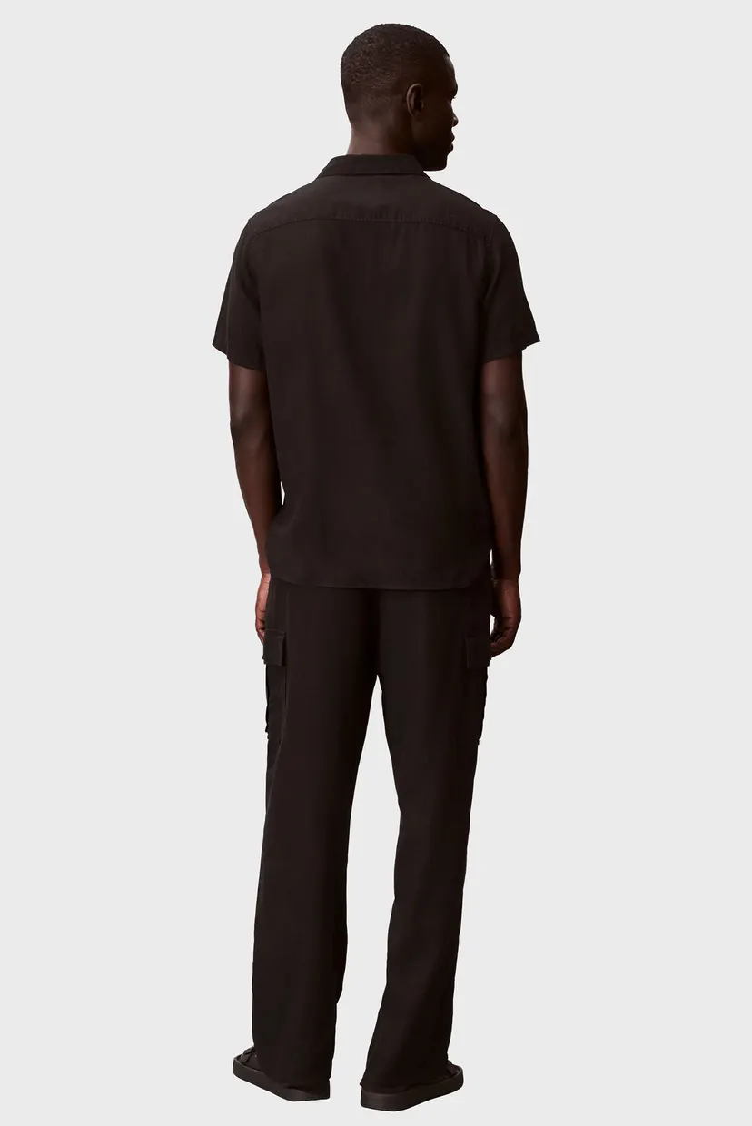 Ishton/RELAXED STRAIGHT LINEN CARGO PAN 3