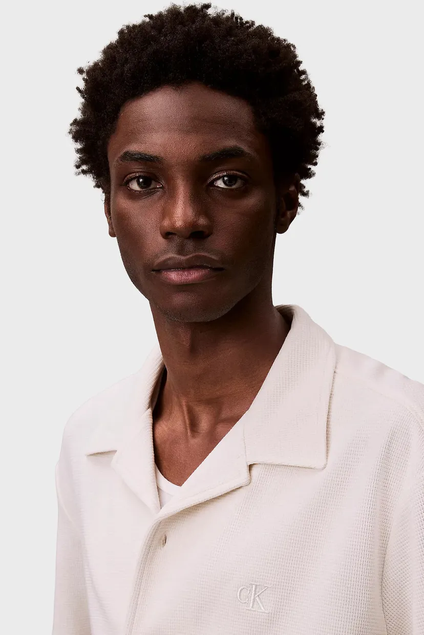 Поло/SS HD COTTON WAFFLE CAMP SHIRT 4
