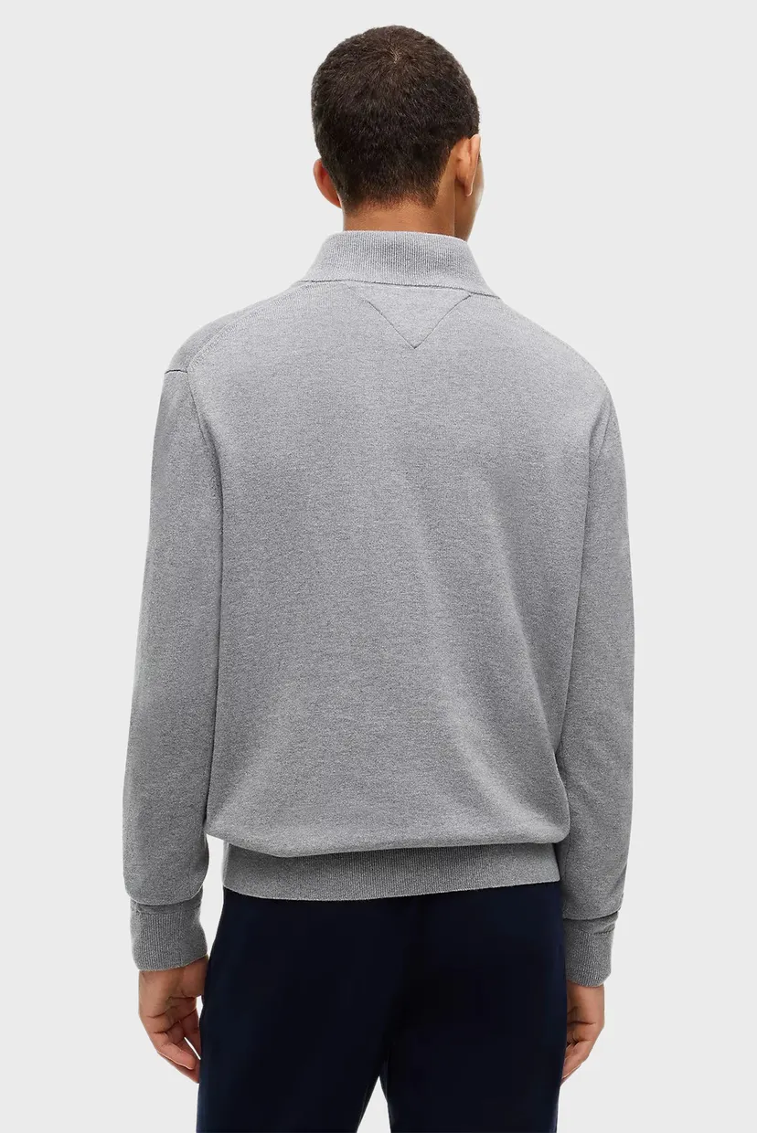 Свитер/ESSENTIAL COTTON ZIP MOCK 3