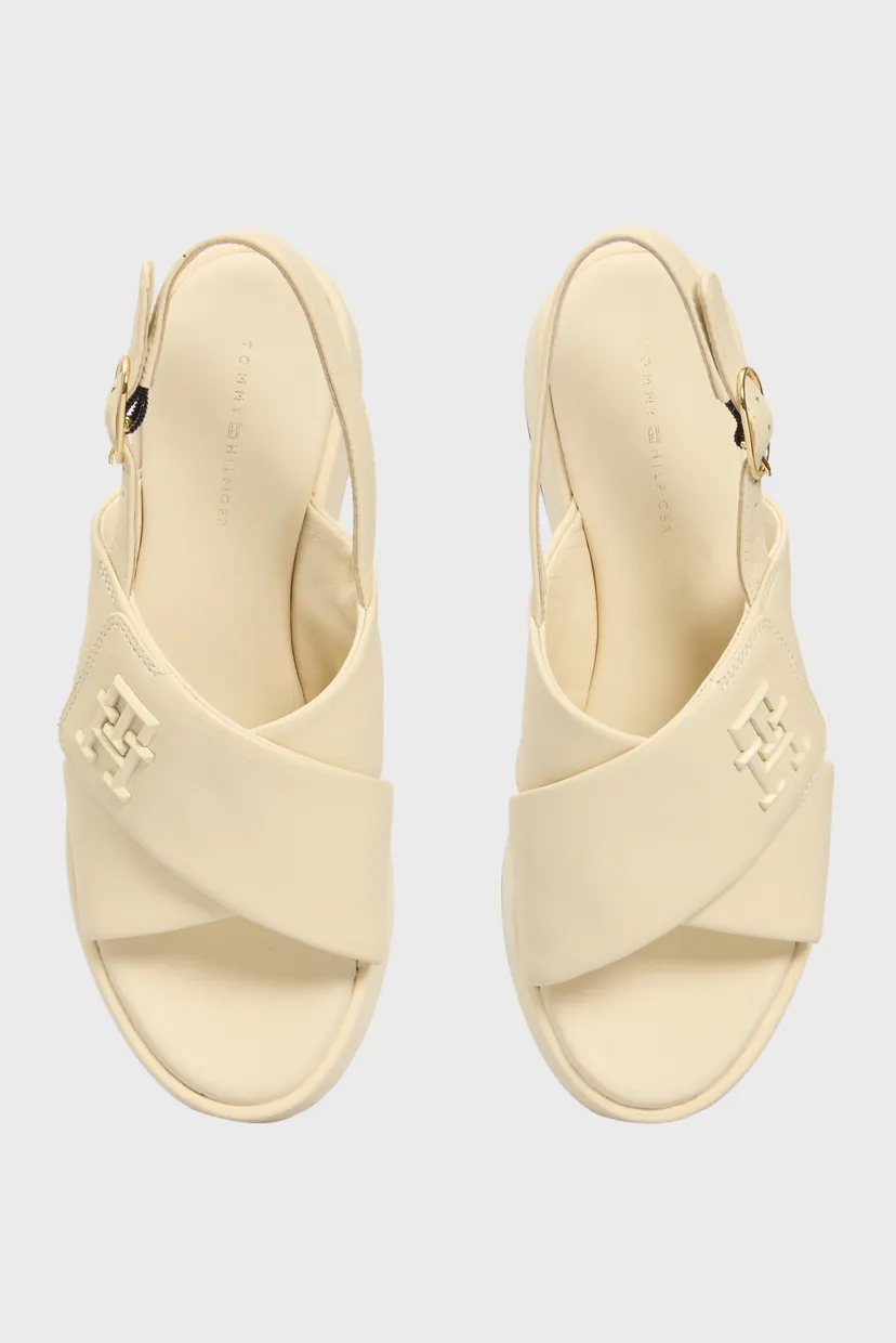 Sandali TH LOGO HW PADDED LEATHER SANDAL 4
