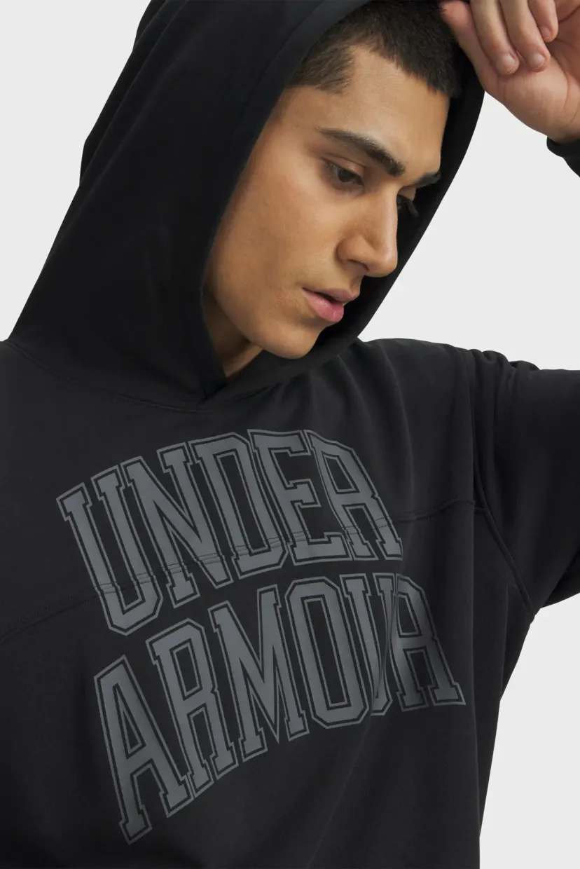 Hudi/UA Rival LW Graphic Hoodie-BLK 3