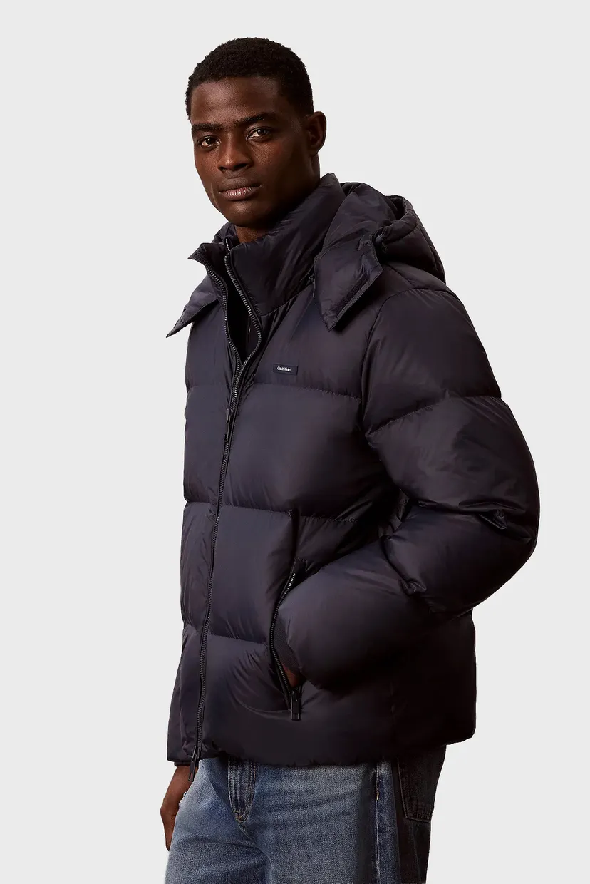 Куртка зимняя/LS NYLON DETACHABLE HOOD DOWN PU 5