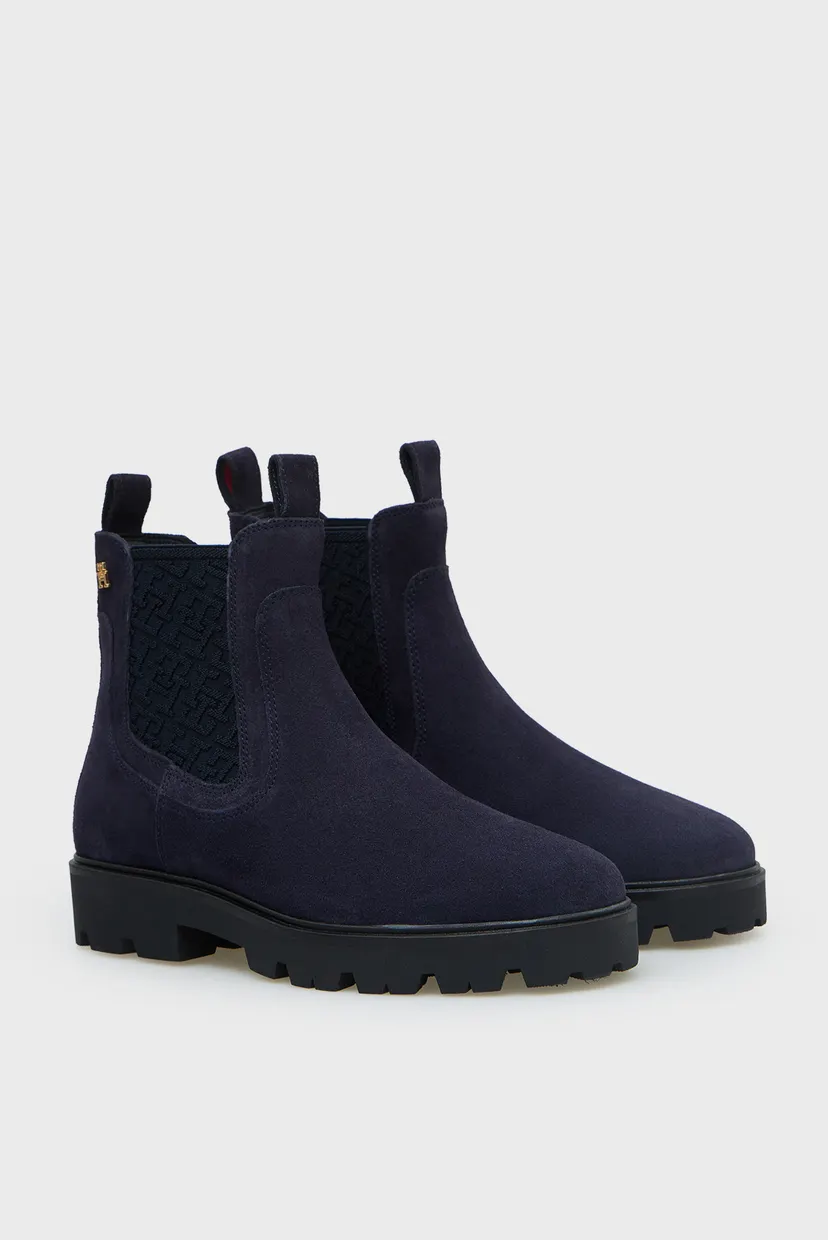 Ботинки/TH MONOGRAM SUEDE CHELSEA BOOT 3