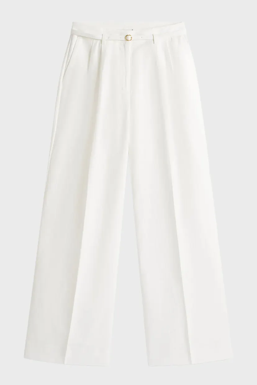 Ishton LINEN BLEND WIDE LEG PANT 5