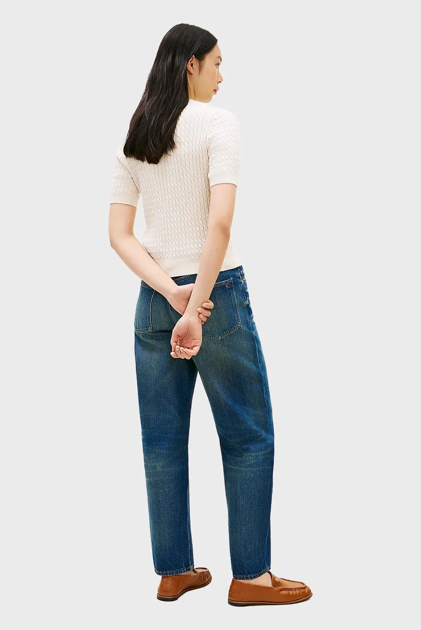 Свитер/COTTON CABLE FINE C-NK S/S SWT 3