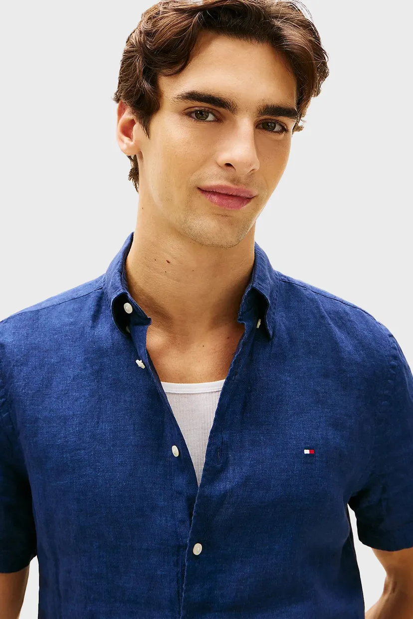 Yengi kalta ko'ylak/PIGMENT DYED LINEN RF SHIRT S/S 4