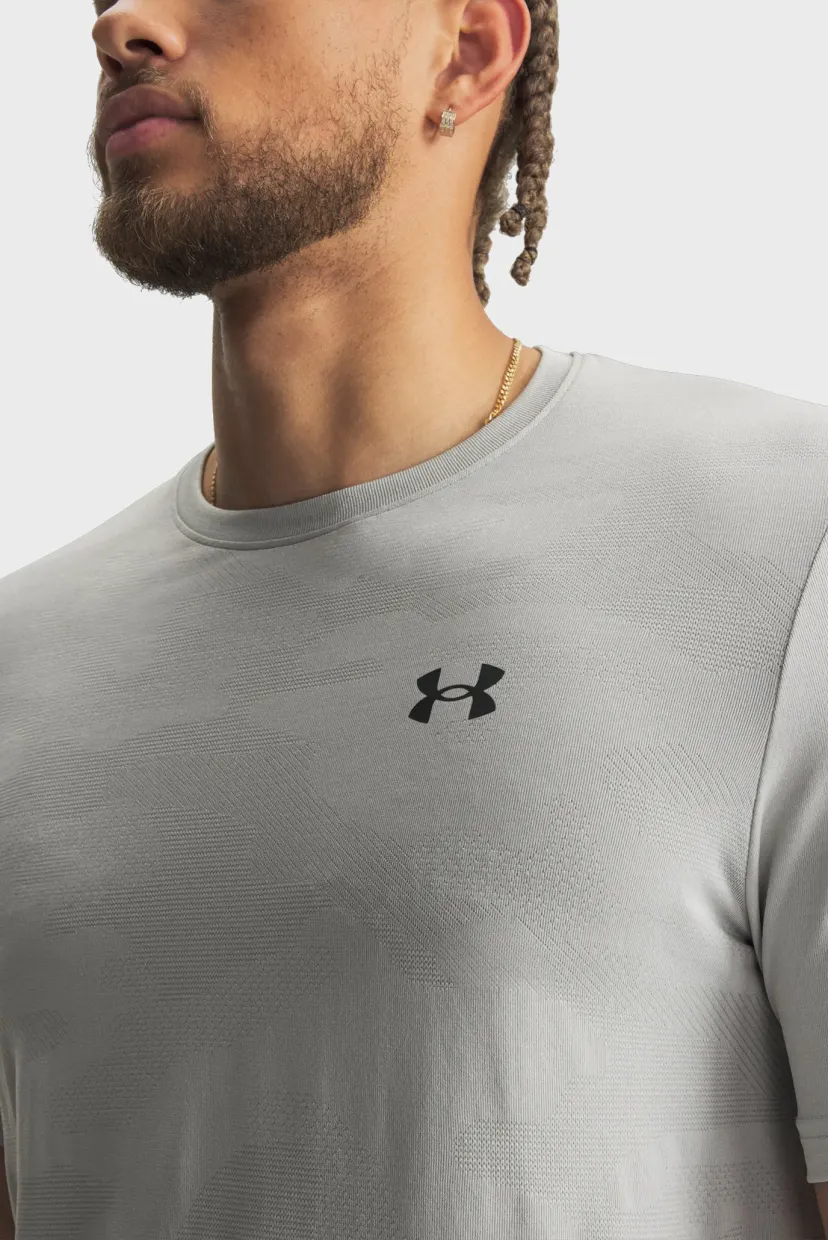 Futbolka/UA Vanish Elite Smls SS Camo-GRY 3