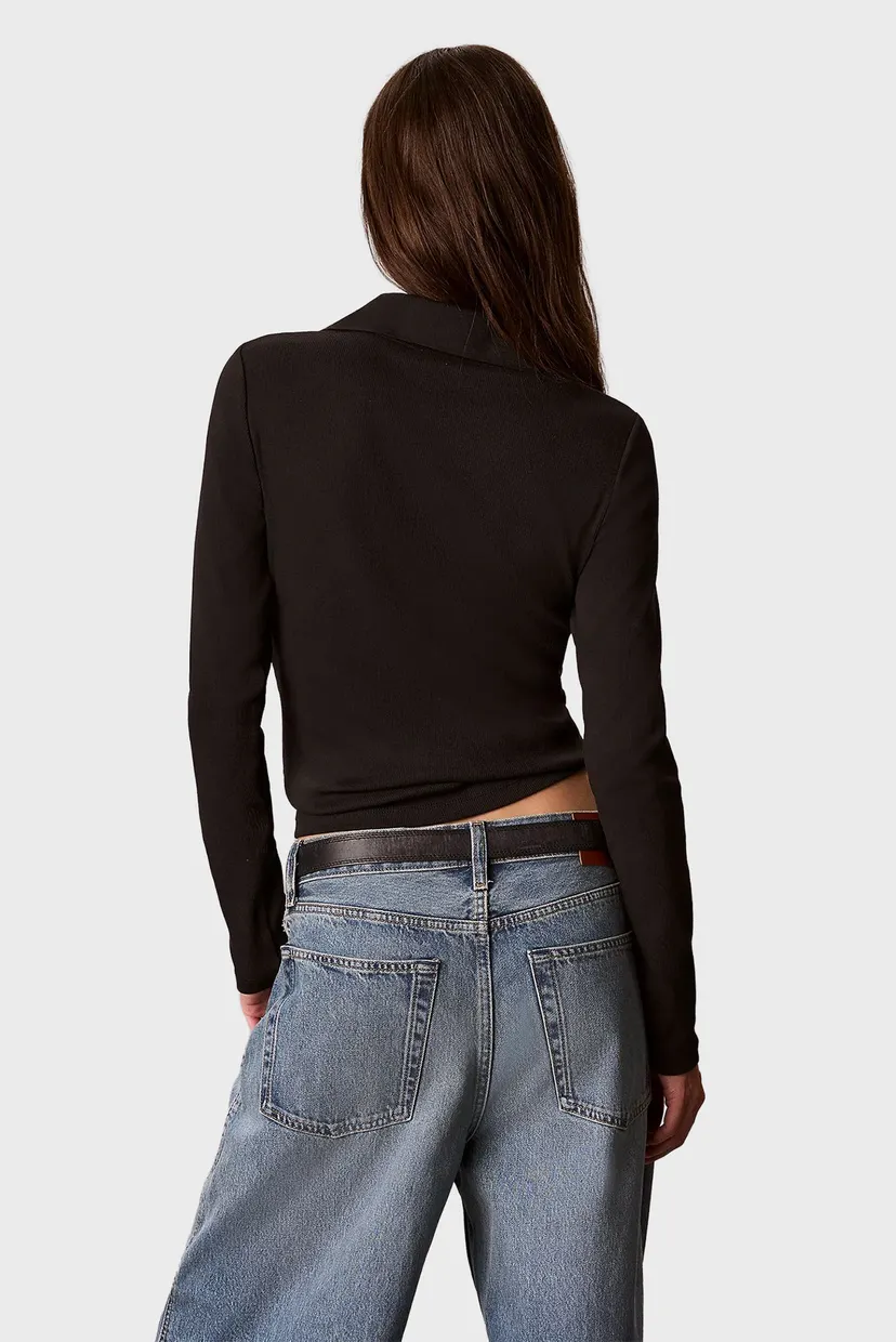 Лонгслив/LS WVN LABEL TNECK HENLEY 4