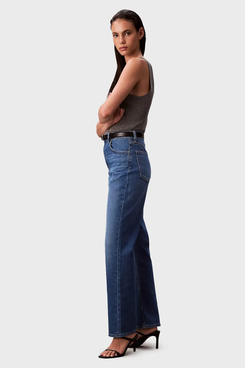 Jins shim HIGH RISE STRAIGHT INDIGO CHANNE 3
