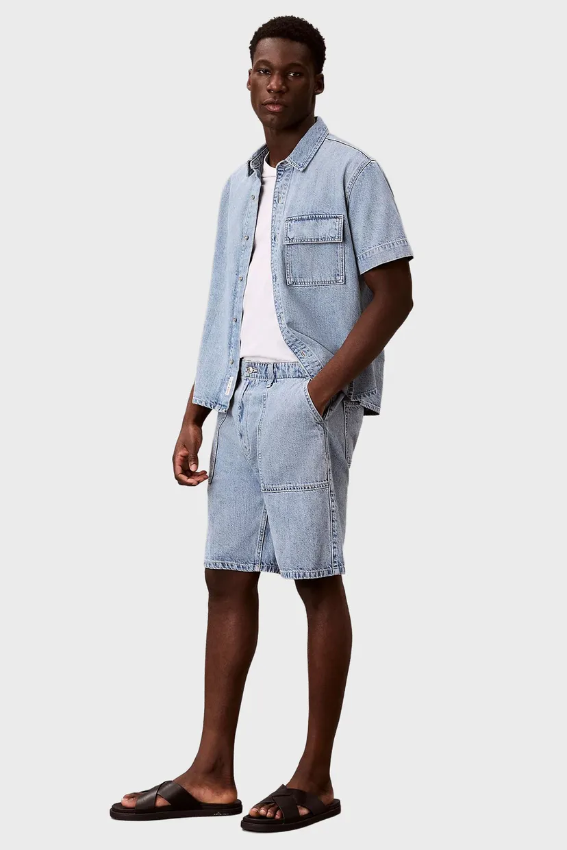 Шорты/LINEN DENIM UTLITY SHORT SHALLOW 3