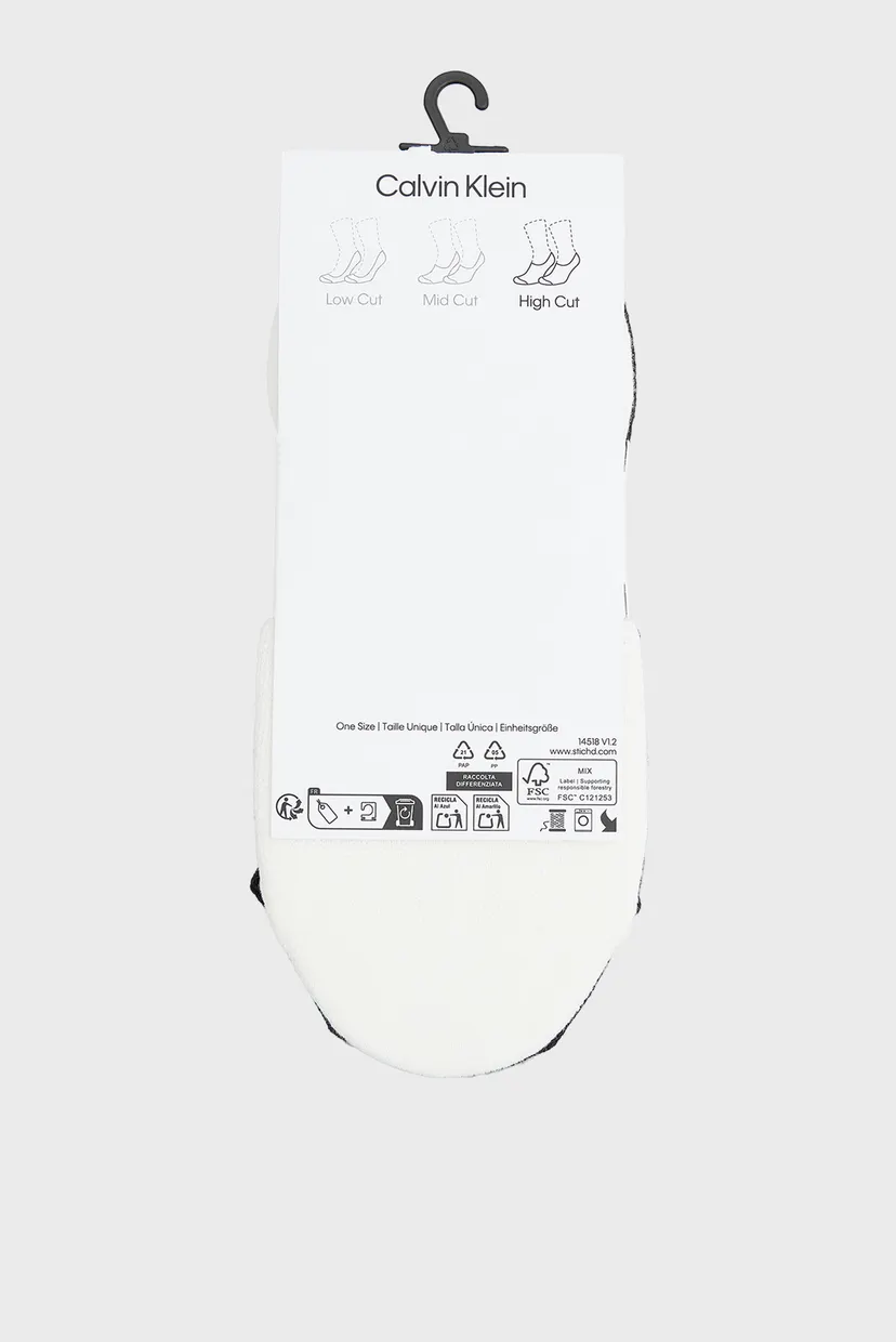 Следы/CK WOMEN FOOTIE HC 2P LOGO STR 3