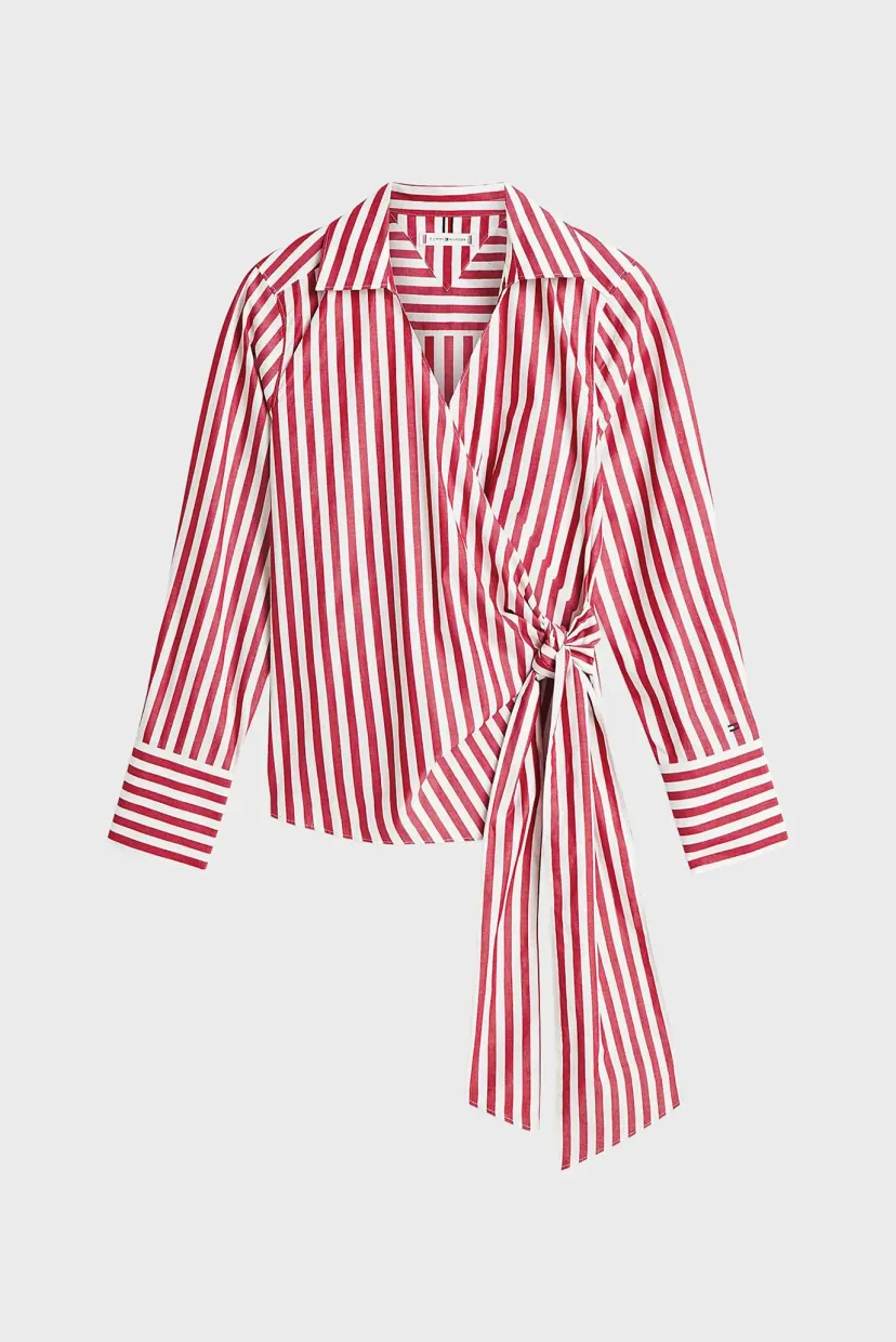 Ko'ylak/POPLIN KNOT BLOUSE WITH LS 5