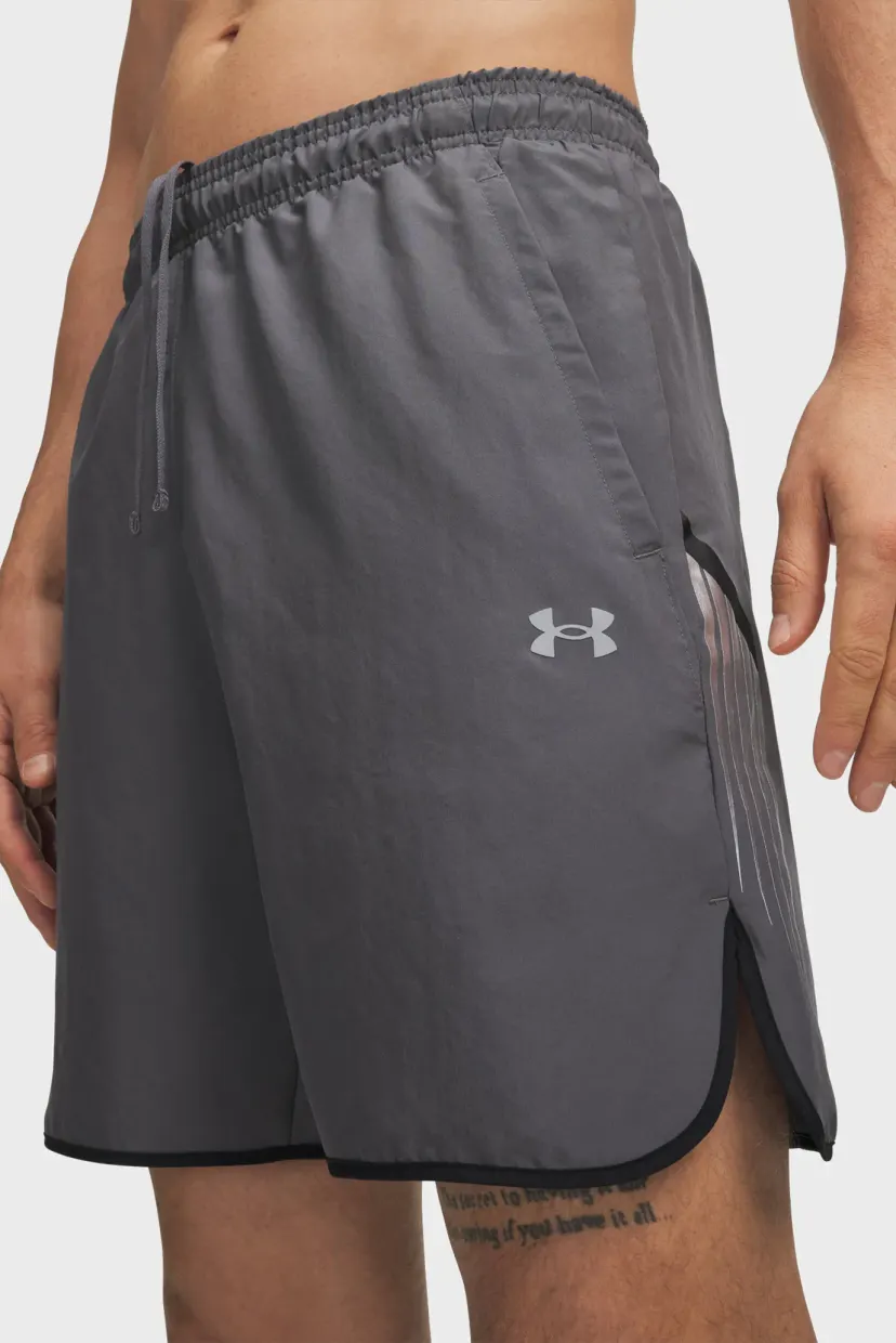 Shortik/UA Velociti REFLCT 7in Short-GRY 4