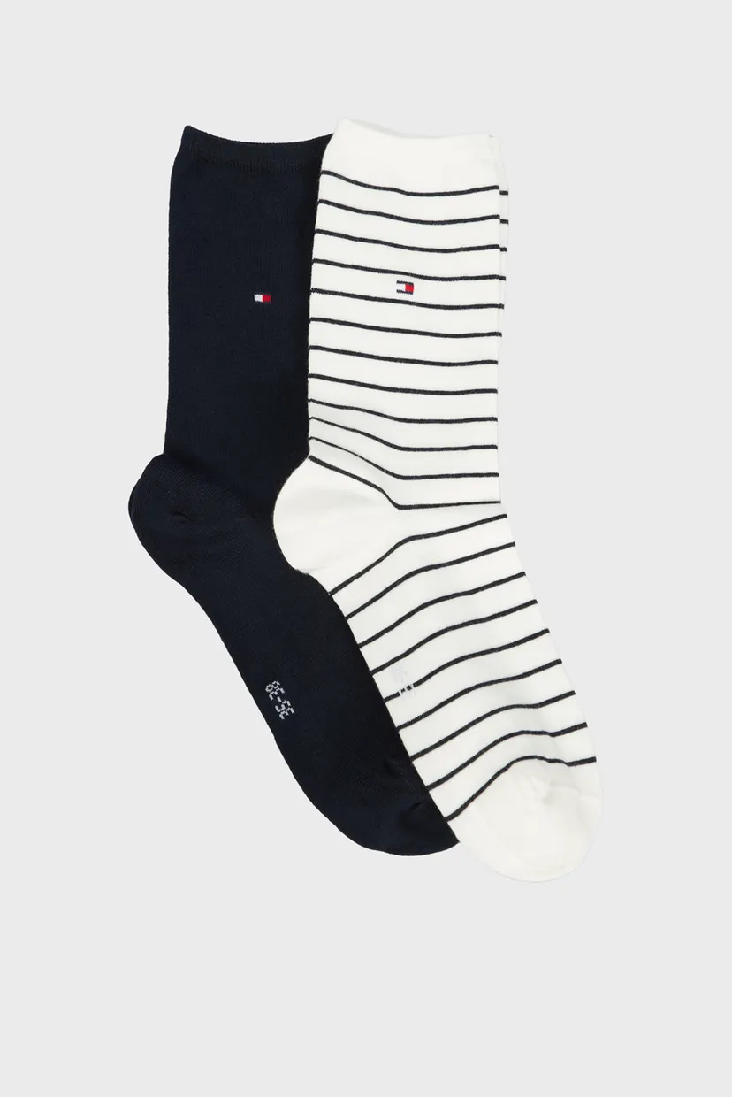 Paypoq/TH WOMEN SOCK 2P SMALL STRIPE 3
