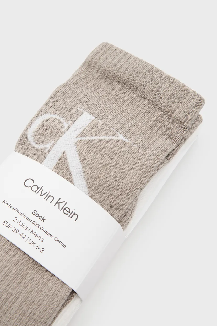 Носки/CKJ MEN SOCK 2P MONOGRAM 3