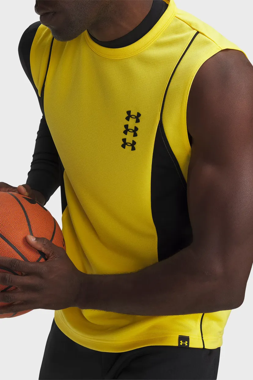 Mayka UA M Hoops Training Tank-YLW 3