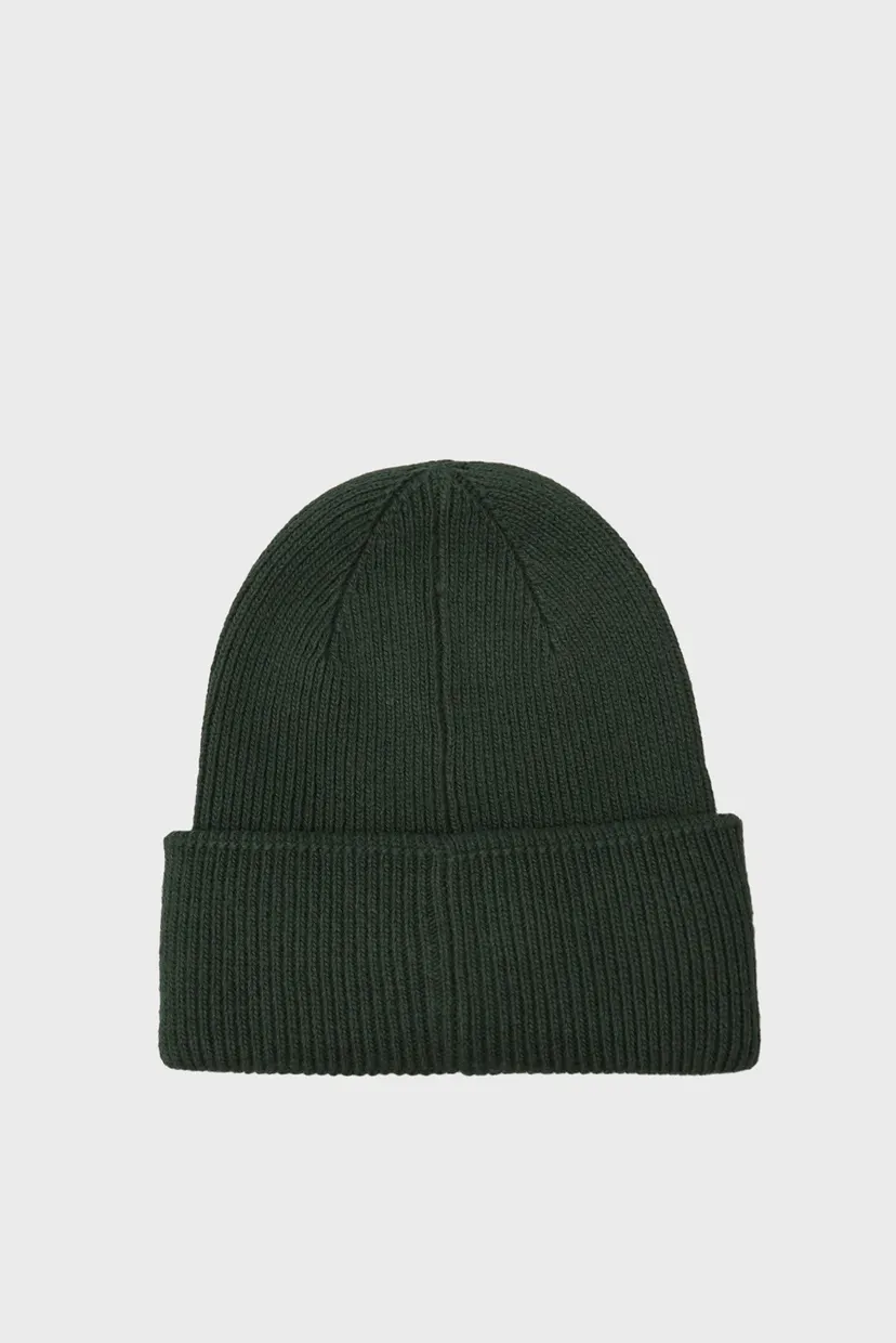 Shapka COTTON WOOL FINE RIB BEANIE 3
