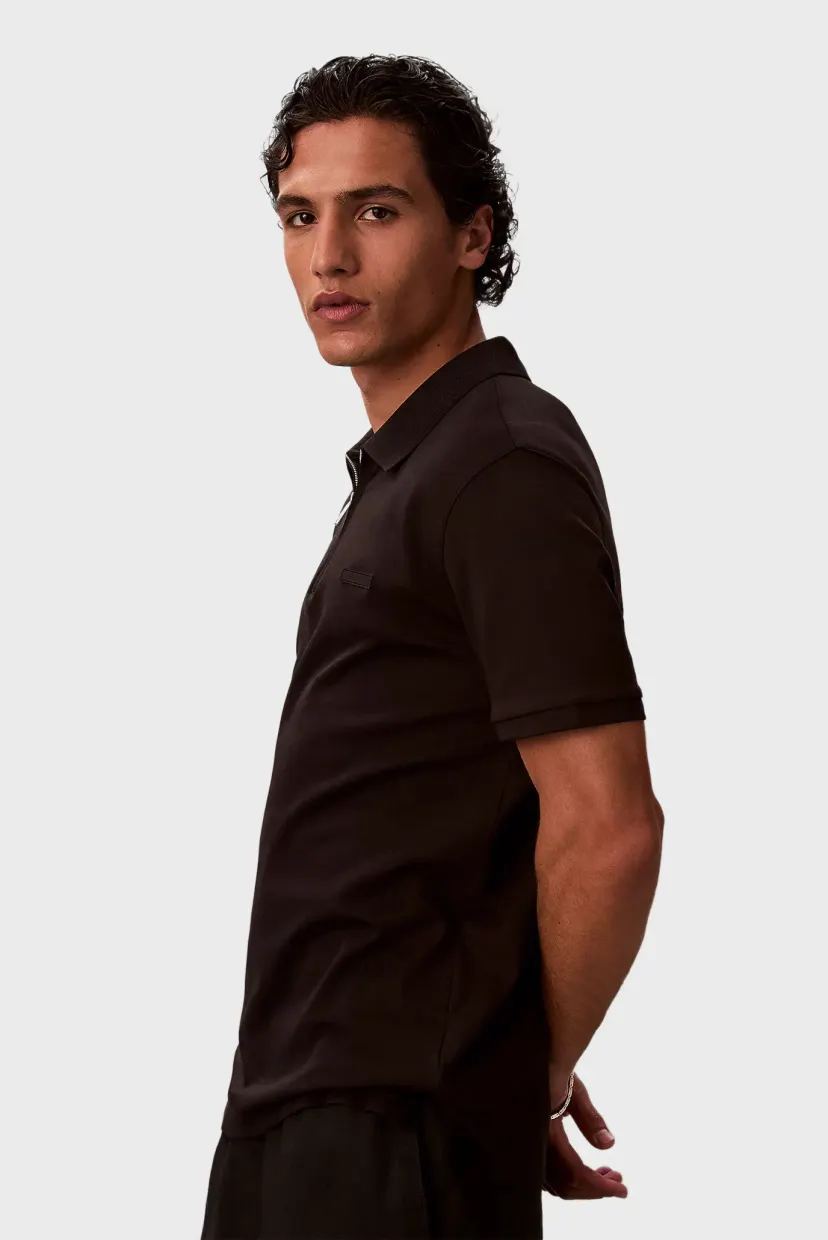 Polo SS SLIM SUPIMA ZIP POLO 3