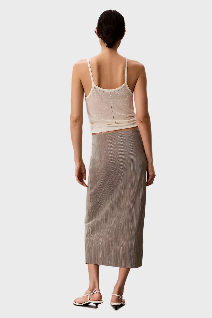 Юбка PLISSE BIAS SEAM MIDI SKIRT 4