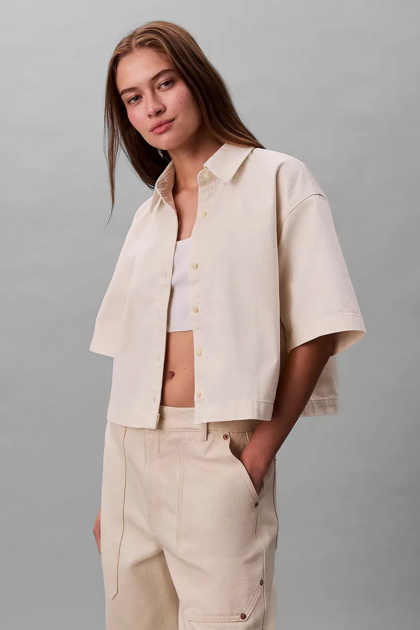 Ko'ylak SS DENIM SHIRT CHALK WHITE 6