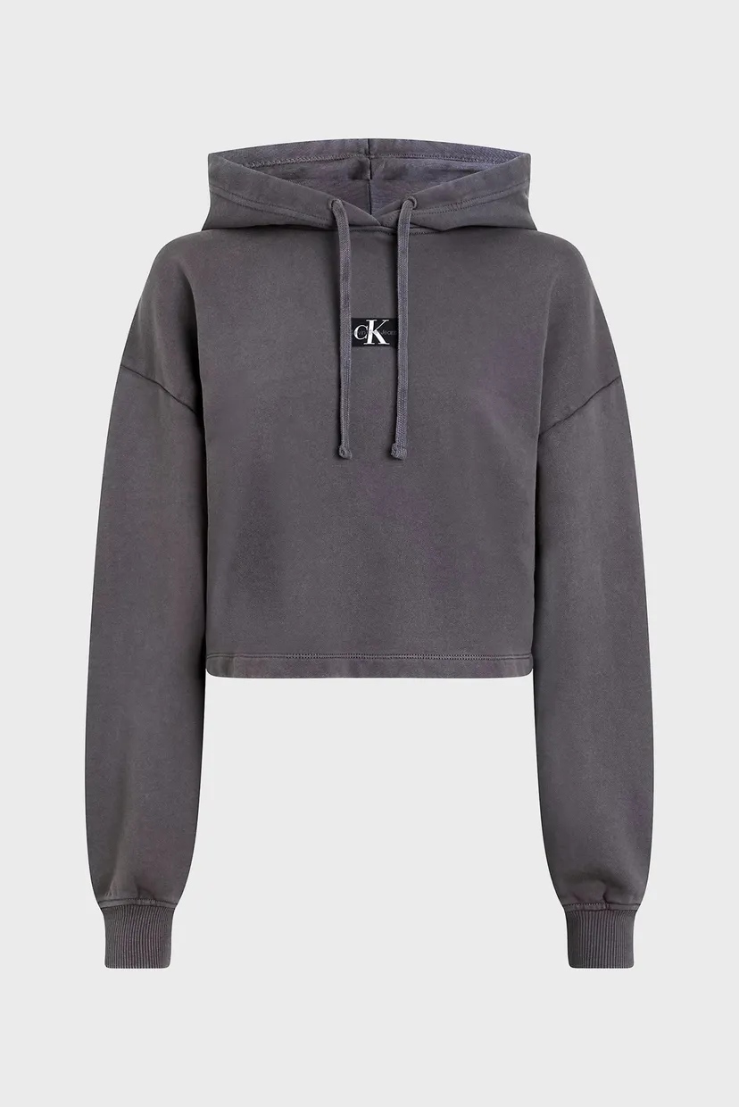 Hudi WASHED WOVEN LABEL HOODIE 5