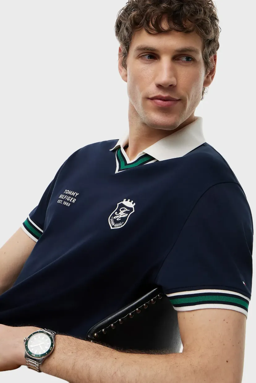 Поло/V NECK PIQUE RELAXED FIT POLO 4