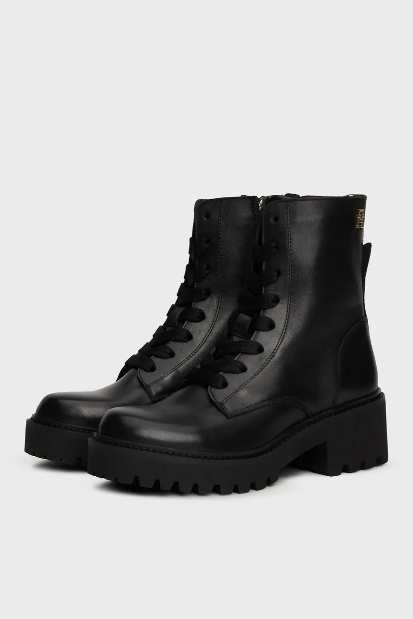 Etiklar CHIC MID HEEL LEATHER LACE-UP 3