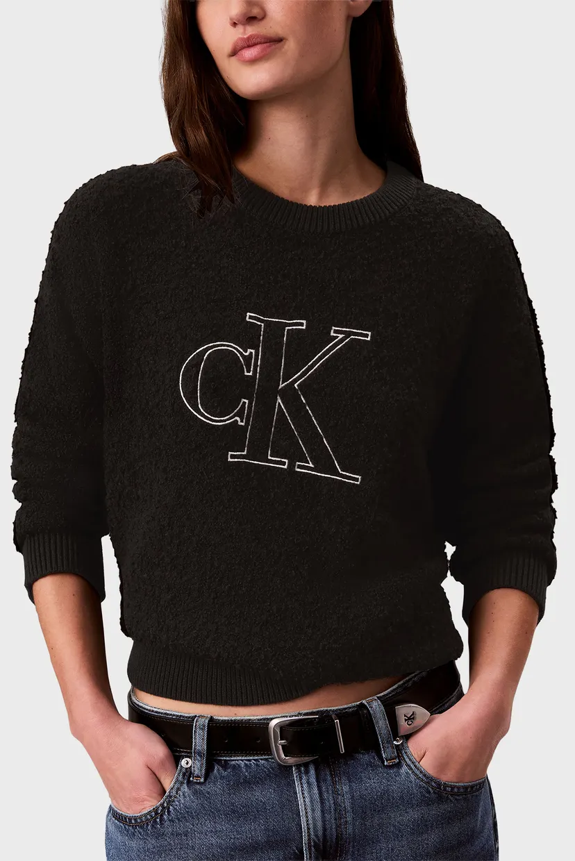 Свитер/BOUCLE LOGO CREWNECK SWEATER 5