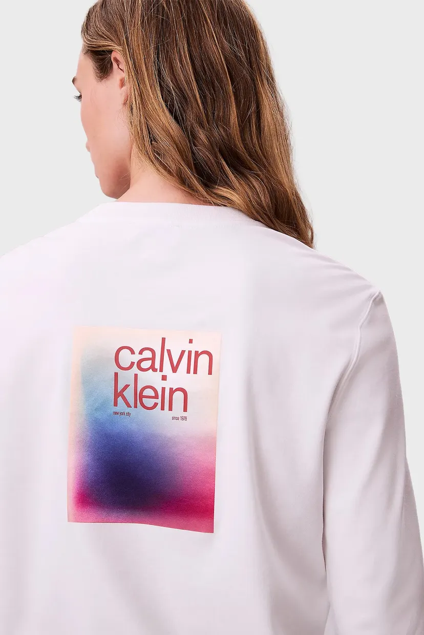 Uzun yengli futbolka LS SATIN OMBRE GRAPHIC TEE 5