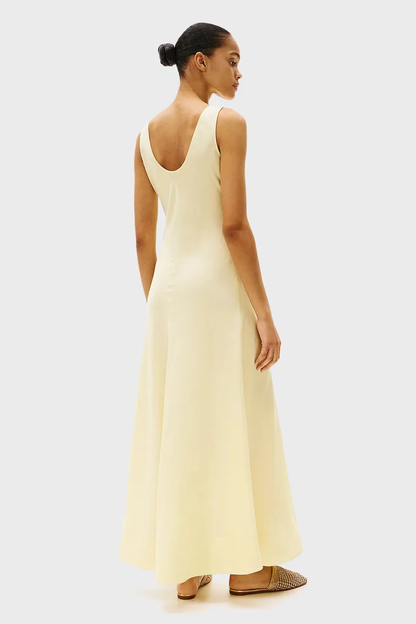 Koʻylak TEXTURED LINEN TANK MAXI DRESS 3