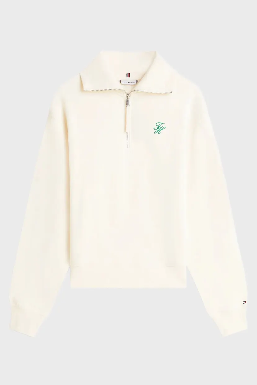 Свитшот TH SCRIPT HALF ZIP TERRY SWTSHRT 5
