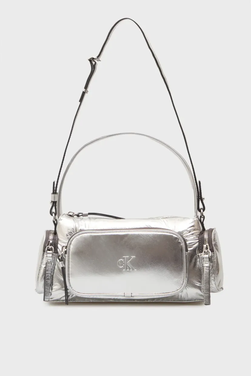 Сумка/POCKET SILVER NYLON SMALL BAG 5