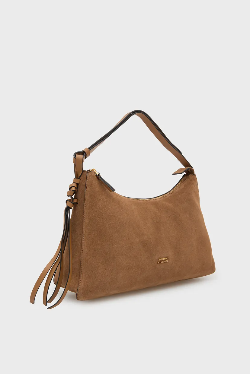 Сумка TH STATEMENT SHOULDER BAG SUEDE 3
