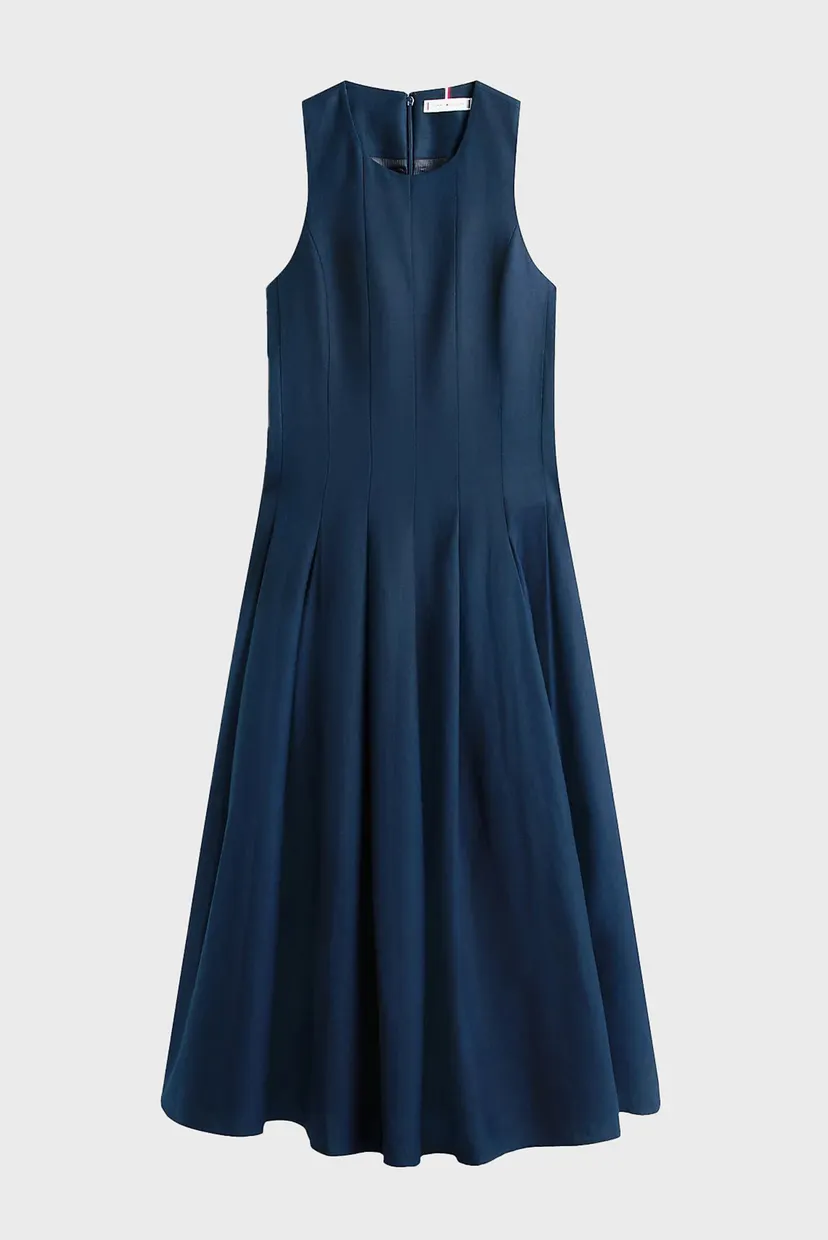 Платье/LINEN BLEND HOURGLASS MIDI DRS 5